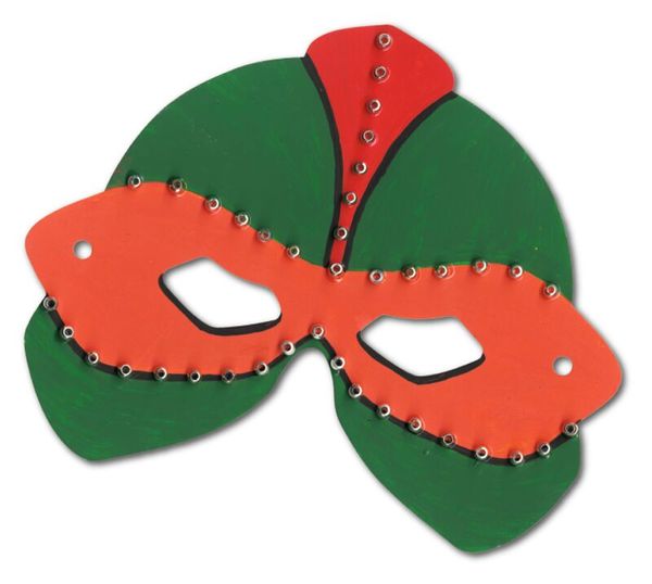 Maske, Maskerade, Kostümzubehör, Stoffmaske, Gesehenes Muster
