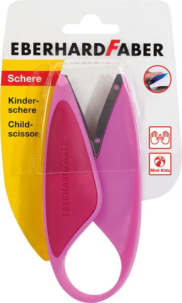 Kinderschere Mini-Kids für Rechts- und Linkshänder in Pink, ab 3 Jahre