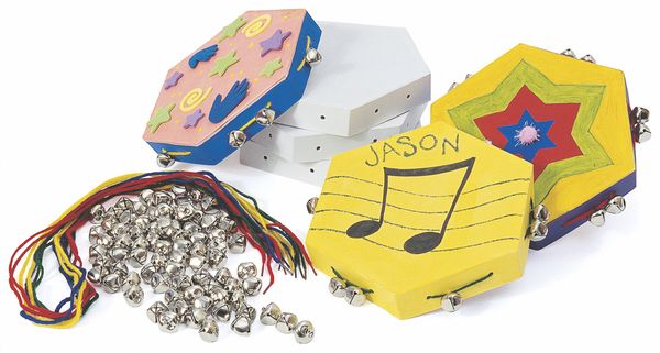 Tambourin Bastelset, 12 Stück Tambourin Bastelset, 12 Stück