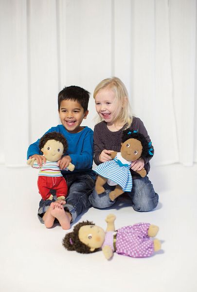 puppe, spielt, kinder, legern, teddy