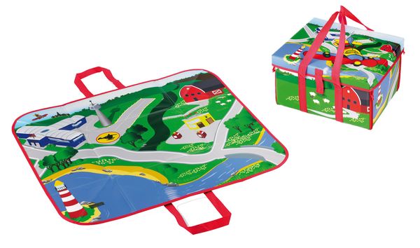 Picknickmatte, Kinderdecke, Spielmatte, Landschaftsmotiv, Reiseset
