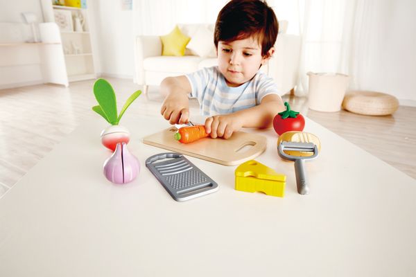 Kinderküchen-Spielzeug, Kochwerkzeuge, Holz/Plastik-Bereich, Schnittbrett, Gemüseformung