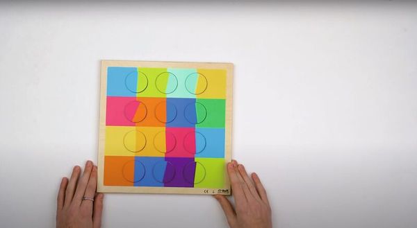 ROLF EDUCATION Reliefpuzzle Farbenduo - Farbentraining - ab 4 Jahre (SONDERANGEBOT)
