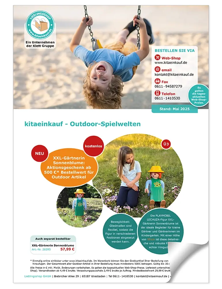 Titelbild der Sortimentsübersicht Mai 2025