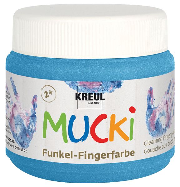 MUCKI Funkel-Fingerfarbe, 4 x 150 ml