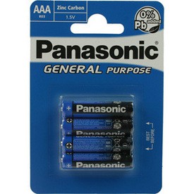 Batterie Panasonic Micro AAA 4 St. Batterie Panasonic Micro AAA 4 St.