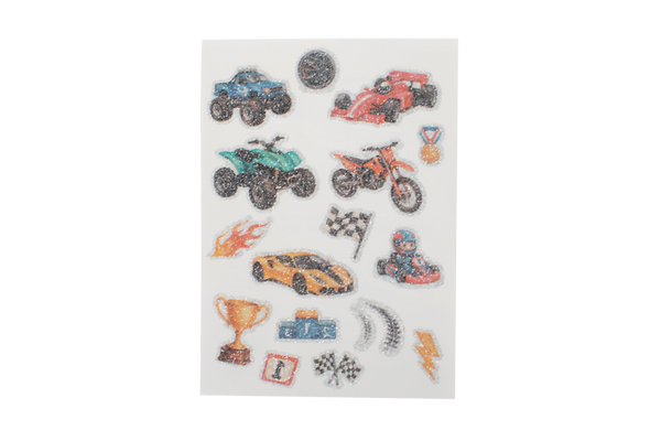 ELVIRAS Kindertattoos zum Aufkleben, 100 Stück, ab 3 Jahre, Motive wählbar