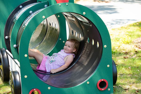 Kriechtunnel -Set Lokomotive & Waggon