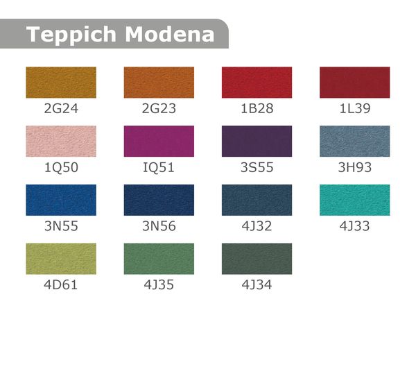 Teppich Modena (Passion) gekettelt, 200 x 200 cm, Farbe wählbar