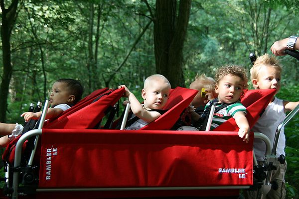 RAMBLER Krippenwagen Explorer 65, 5-Sitzer, rot RAMBLER Krippenwagen Explorer 65, 5-Sitzer, rot