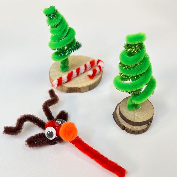 recycled, toy, christmas, tree, worm