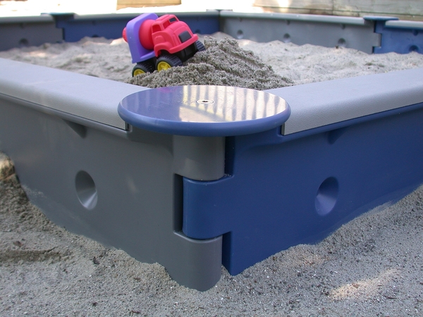 Sandkasten, viereckig, blau