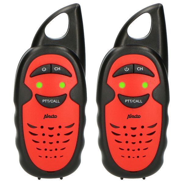 Alecto FR-05RD - Walkie Talkies für Kinder, 3 km Reichweite, Schwarz/Rot, 2 Stück Alecto FR-05RD - Walkie Talkies für Kinder, 3 km Reichweite, Schwarz/Rot, 2 Stück