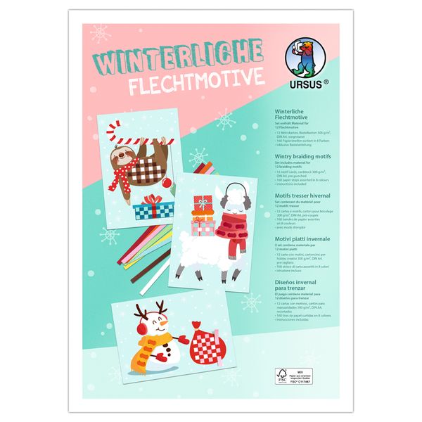 Winterliche Flechtmotive