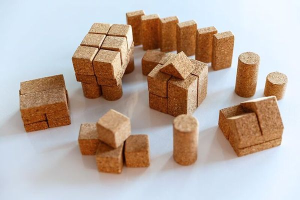 Korkwürfel, Korkbausteine, Bauelemente, Korkspielzeug, Korkmaterial