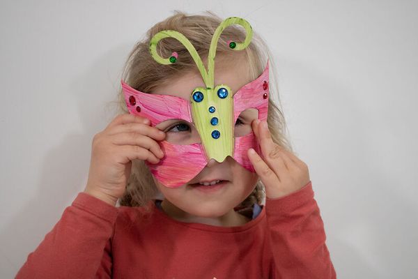 Märchen-Masken, weiß, 16 Stück