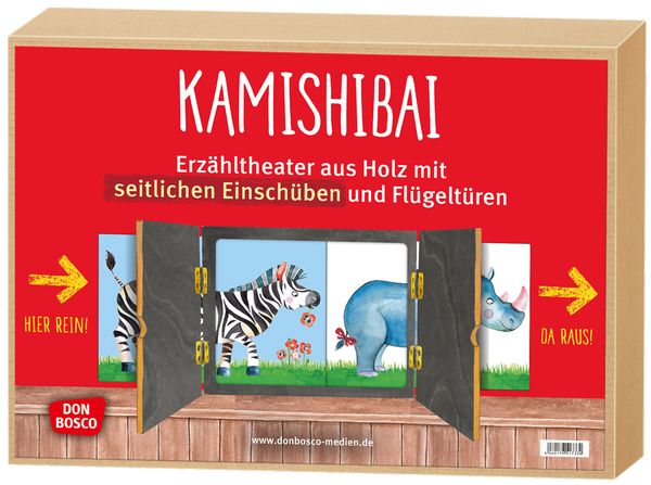 Kamishibai-Erzähltheater mit seitlichem Einschub Kamishibai-Erzähltheater mit seitlichem Einschub