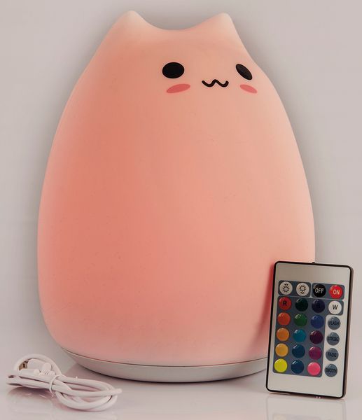 Katzenlampe Big Cat aus Silikon, mit Fernbedienung Katzenlampe Big Cat aus Silikon, mit Fernbedienung