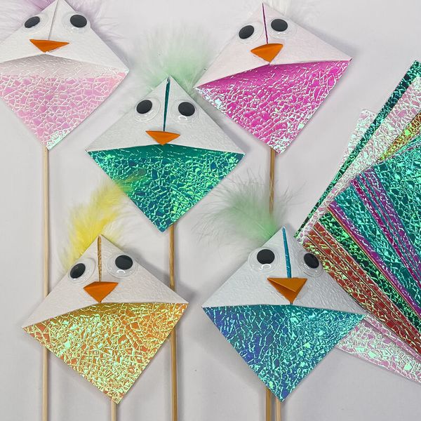 Origamipapier, irisierend 14x14cm, 50 Blatt