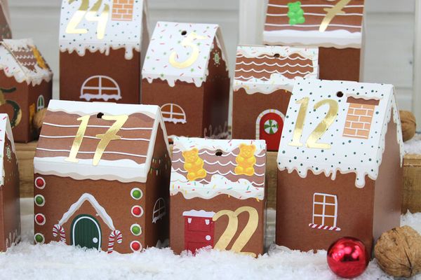 Lebkuchenhaus, Adventskalender, Zuckerwerk, Gebäck, Winterdeko