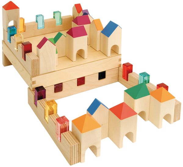 REGENBOGENLAND Ritterburg, 38-tlg. Set inklusive Kasten REGENBOGENLAND Ritterburg, 38-tlg. Set inklusive Kasten