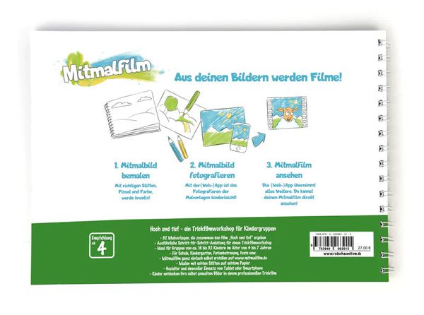 Mitmalfilm Workshop Buch - Hoch und Tief Mitmalfilm Workshop Buch - Hoch und Tief