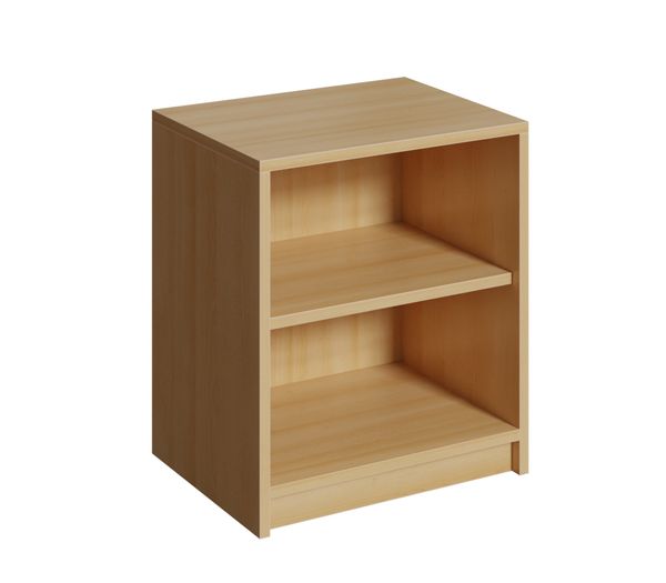 Nachttisch, Nachtkommode, Holz-Schrank, Regal-Kombi, Holz furniture