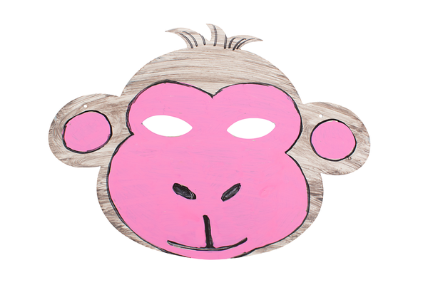 Pappmasken mit Tiermotiv, 96 Stück