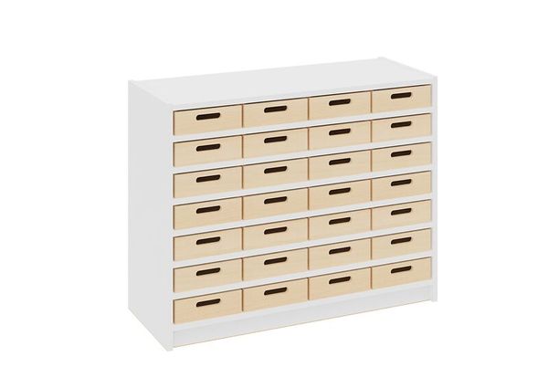 Materialschrank mit kleinen Kästen ohne Sichtfenster, Varianten wählbar