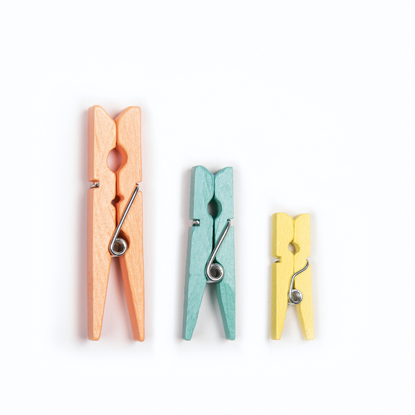 FOLIA Holzklammern in Pastellfarben, 3 Größen, 48 Stück FOLIA Holzklammern in Pastellfarben, 3 Größen, 48 Stück