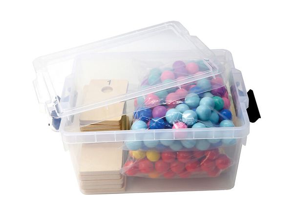 Magic Marble "Zählen & Sortieren", 267 Teile in Aufbewahrungsbox