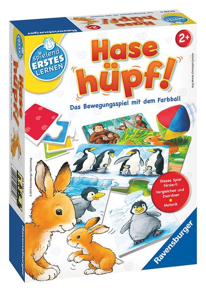 RAVENSBURGER Hase hüpf!, ab 2 Jahre RAVENSBURGER Hase hüpf!, ab 2 Jahre