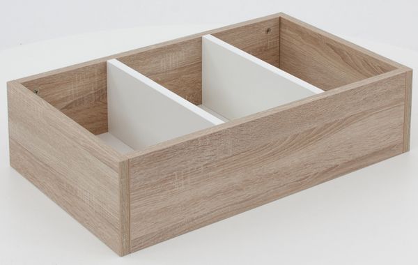 holzbox, organizer, divided, schubfach, dreiteilig