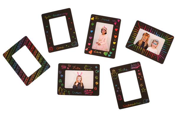 Kratzbilder Bilderrahmen, 10 Stück Kratzbilder Bilderrahmen, 10 Stück