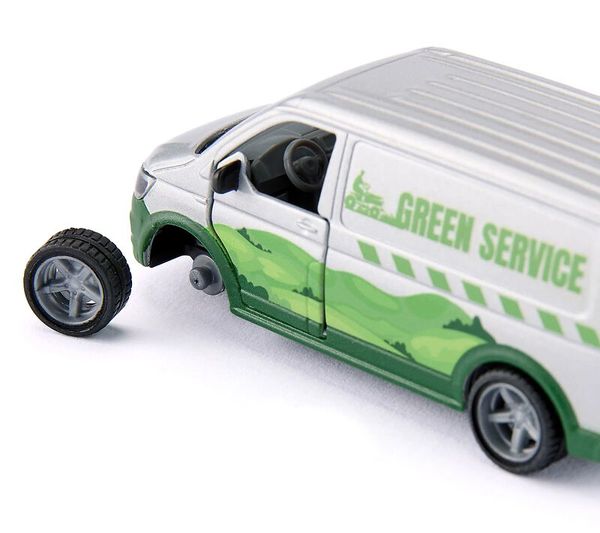 SIKU VW T6 mit Rasentraktor - Set