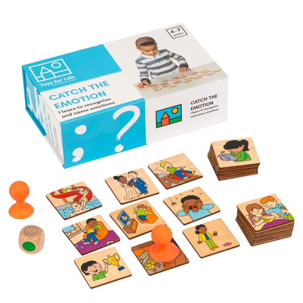 Lernspiel, Emotionen, Holzsteine, Kinderspiel, Puzzles