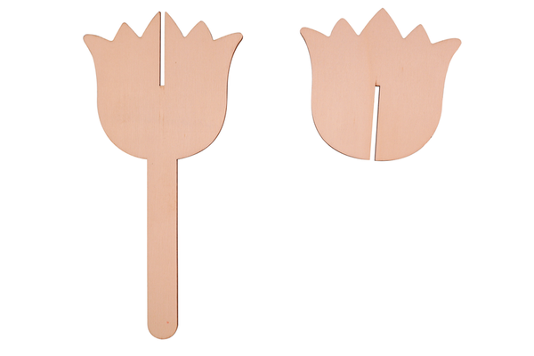 Blumen-Holzstab 3D, 8 Stück (SONDERANGEBOT) Blumen-Holzstab 3D, 8 Stück (SONDERANGEBOT)