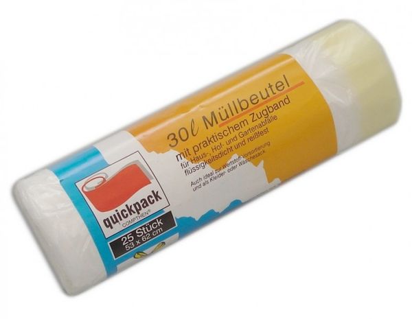 Mülltüten, Abfallsack, 30l, Kunststoff, Beutel
