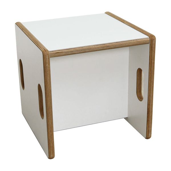 DECOR Set für Krippengruppen, weiß, 1 Tisch + 6 Wandelstühle