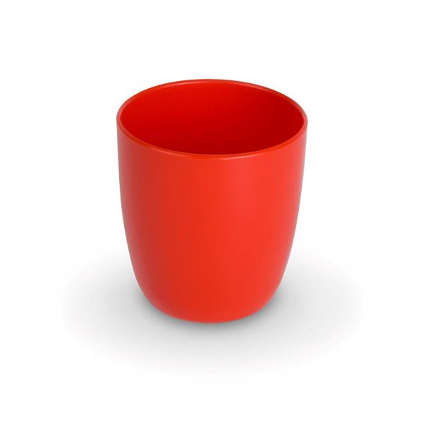 Becher, Tasse, Rot, Kunststoff, hohe Form