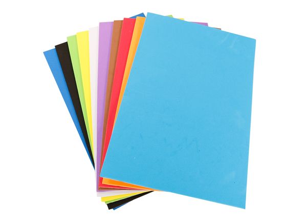 Selbstklebendes Moosgummi, 20x30 cm, 10 Bogen (Farbe wählbar) (SONDERANGEBOT)
