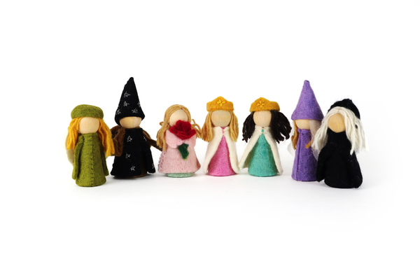 Puppenfigur, Filzfigur, Mädchenfigur, Wichtel, Sammelfigur