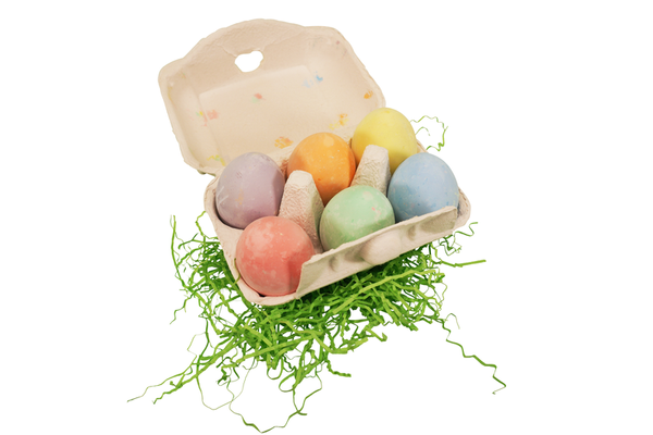 Ostern, Eier, bunte Eier, Pastellfarben, Karton-Eierbox