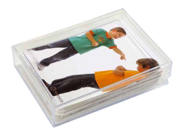 Miniature Menschen, Figur, Spielkarten, Aufbewahrungsbox, Transparente Hülle