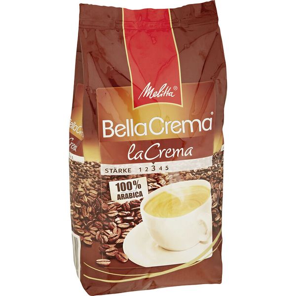 Melitta Kaffee BellaCrema LaCrema, ganze Bohne, 1.000g Melitta Kaffee BellaCrema LaCrema, ganze Bohne, 1.000g