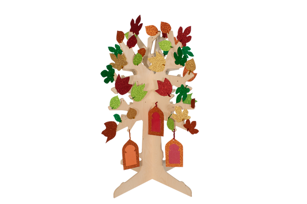 Jahresthemenbaum aus Birke Natur, 110 x 80 cm