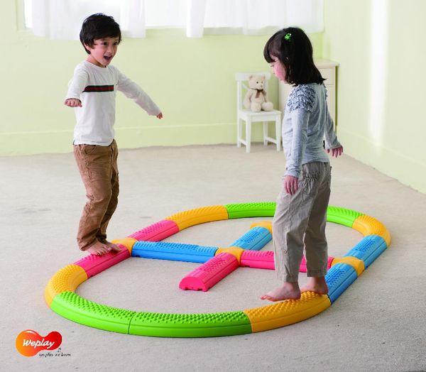 Kinderbahn, Balancierbahn, Spielset, Puzzlespiel, Rutschbahn-ähnlich