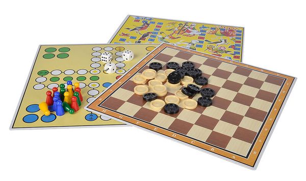  Brettspiele, Dame, Schach, Domino, Mehrfachspiele
