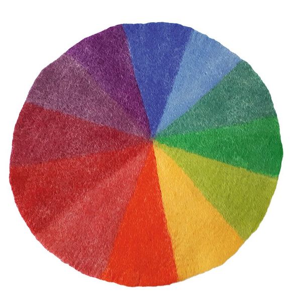 farbpalette, bunte palette, kuchenform, farbkreis, bunt
