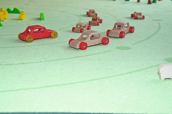 Spielzeugauto, Holzauto, Miniaturen, Rennwagen, Kinderspielzeug